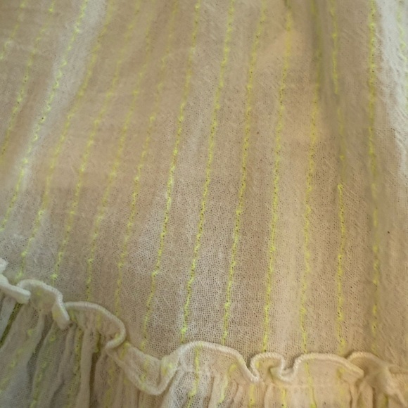 Eberjey Cream Tiered Swim Coverup - Picture 3 of 8